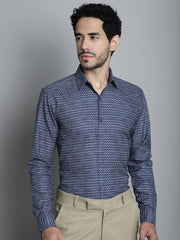 Men's Geomatric Printed Formal Shirts-SF 898