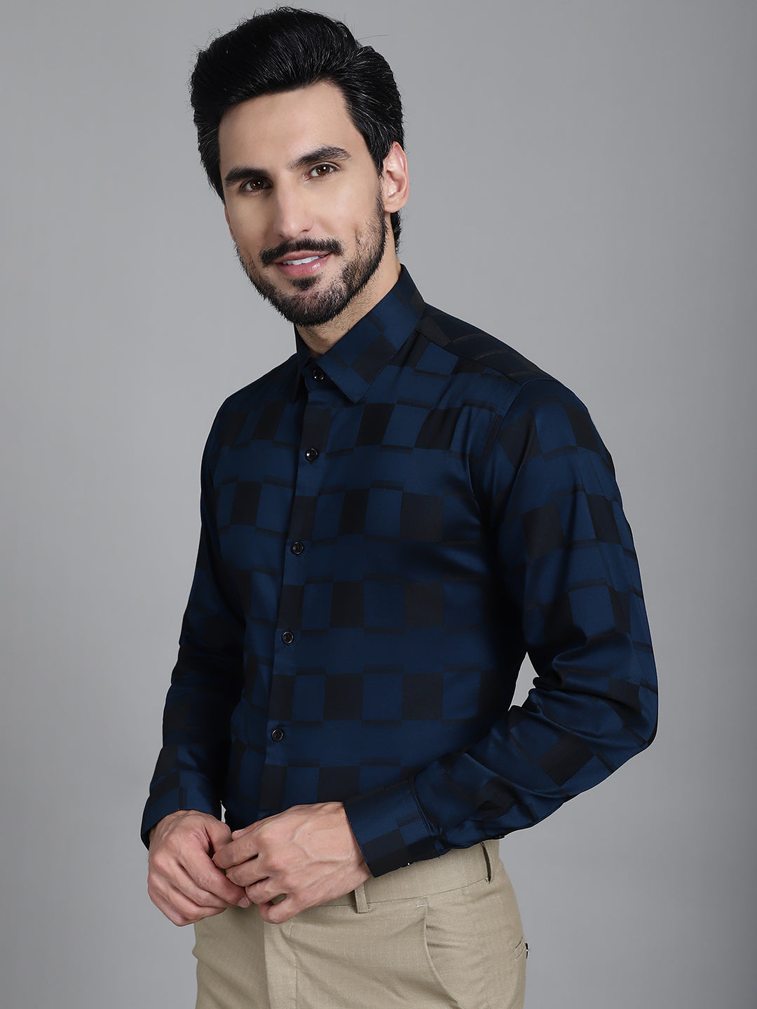 Printed Cotton Mens Shirt - Stylish Formal Shirts SF-901