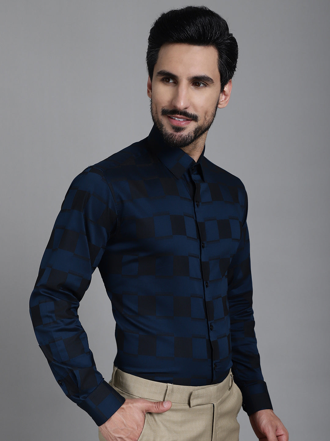 Printed Cotton Mens Shirt - Stylish Formal Shirts SF-901