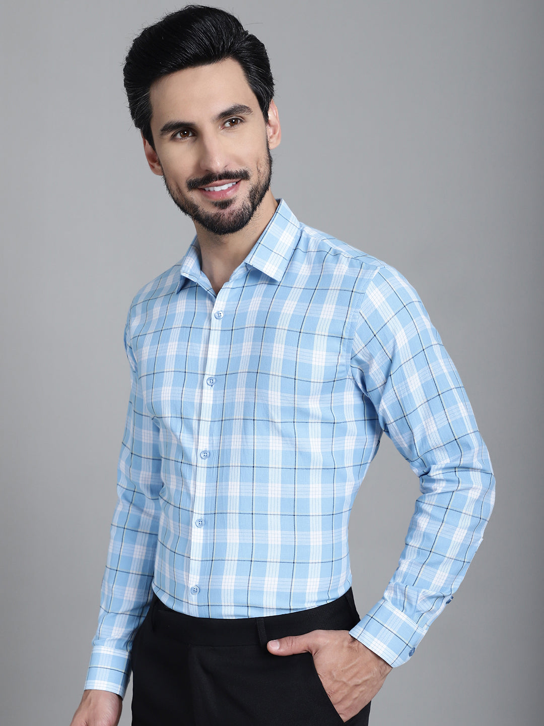 Checked Formal Shirts SF-902 | Mens Cotton Shirt Collection