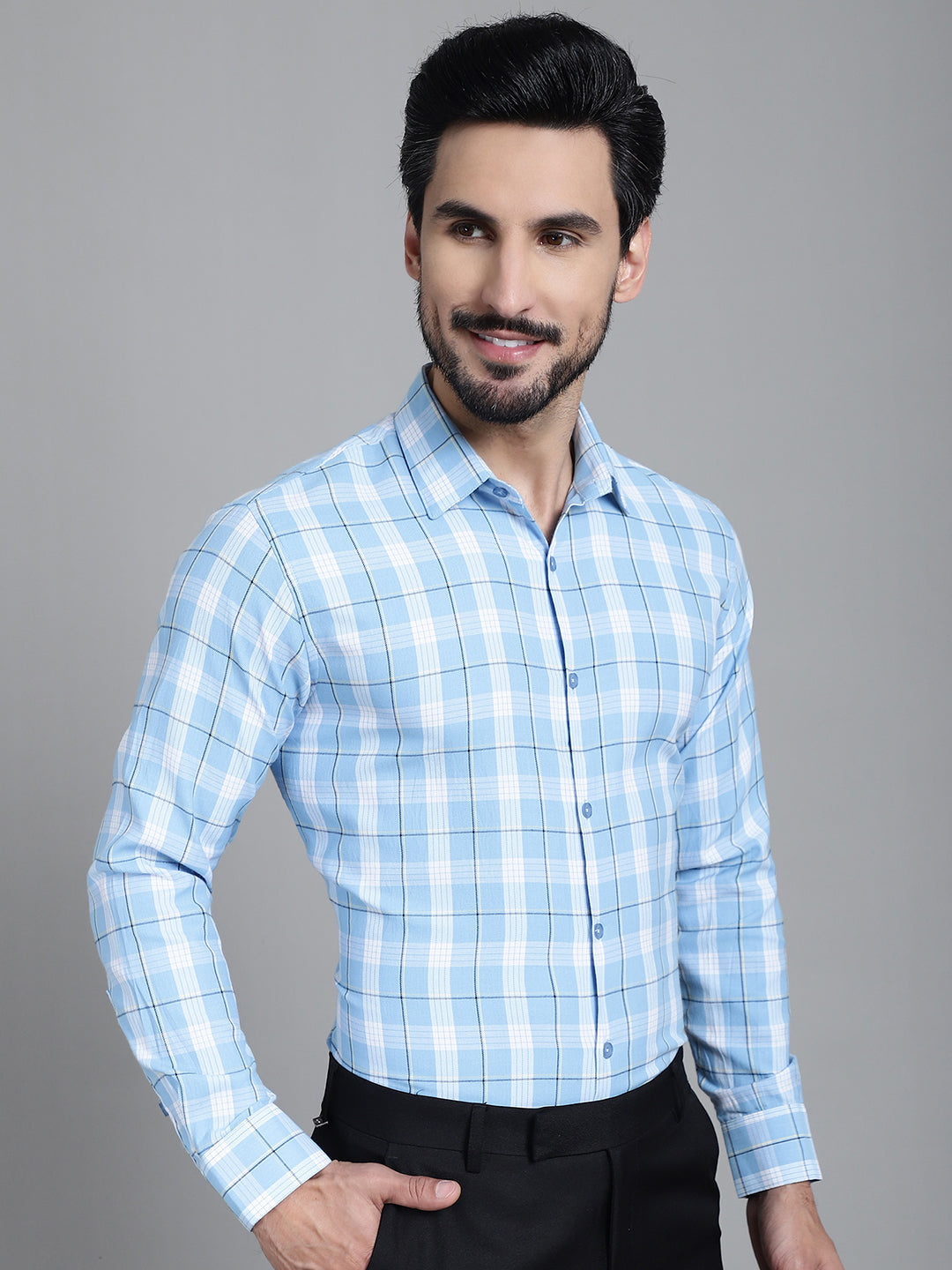 Checked Formal Shirts SF-902 | Mens Cotton Shirt Collection