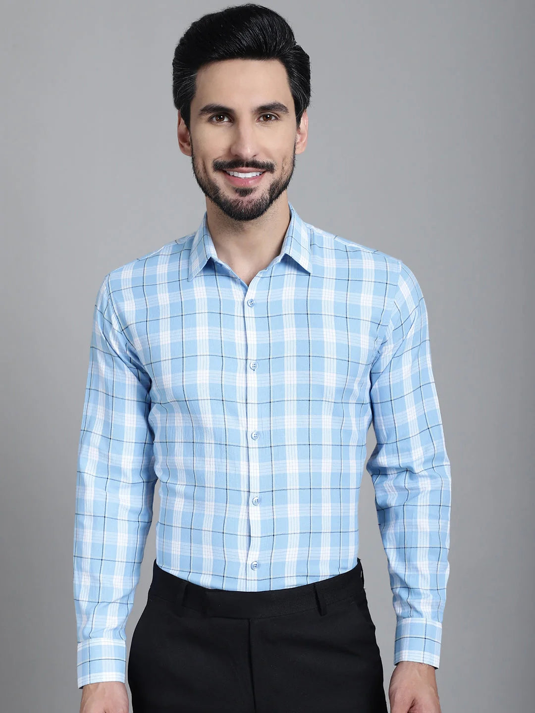 Checked Formal Shirts SF-902 | Mens Cotton Shirt Collection