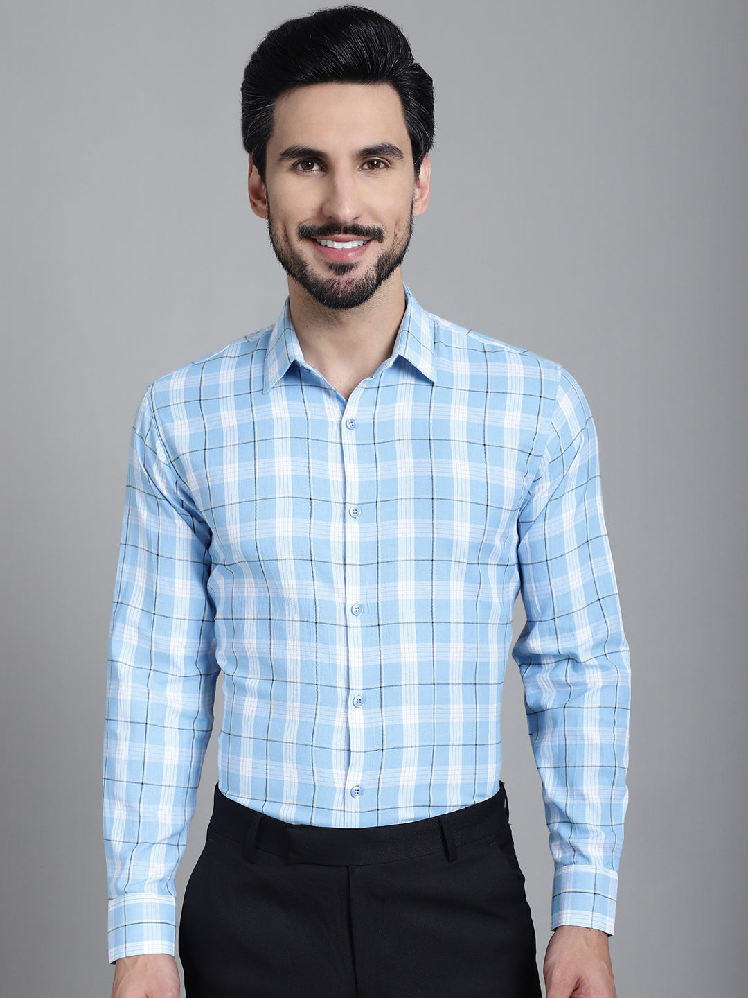 Checked Formal Shirts SF-902 | Mens Cotton Shirt Collection