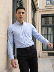 Men Regular Fit Solid Button-Down Collar Formal Shirt ( RDSH 9042Firozi )