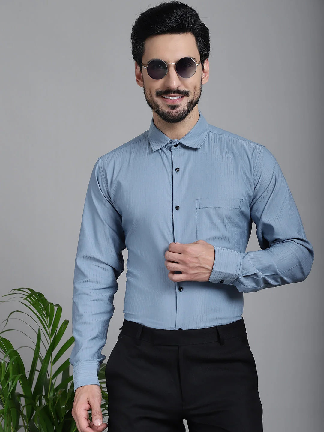 Cotton Formal Shirts SF-905 | Woven Design Mens Shirt