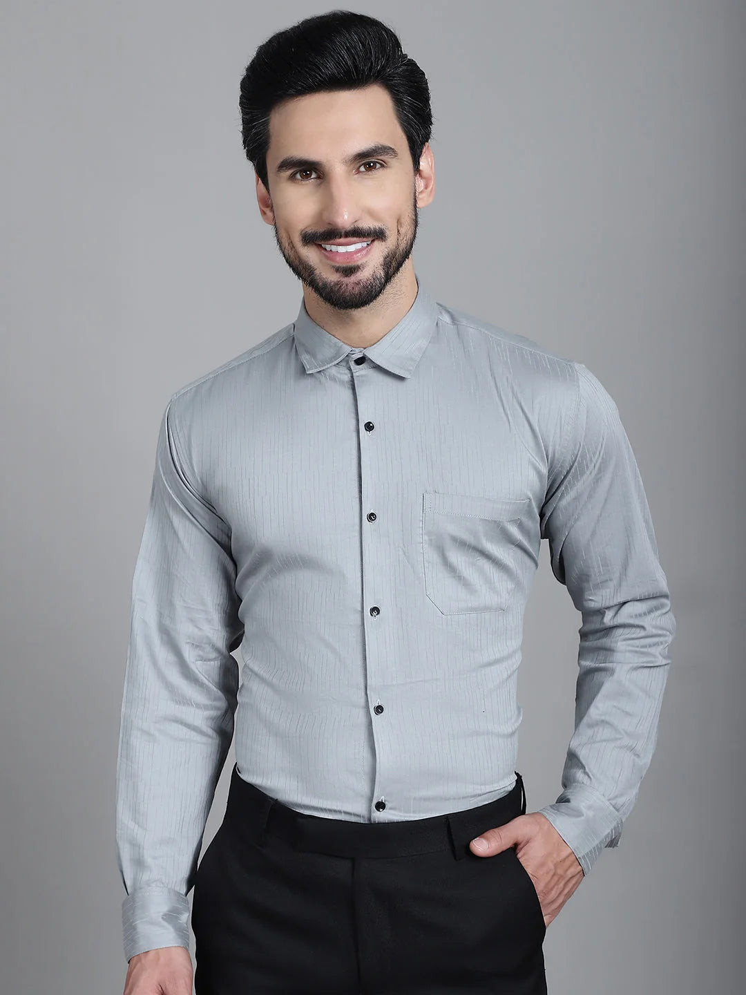 Woven Design Cotton Mens Shirt | Formal Shirts