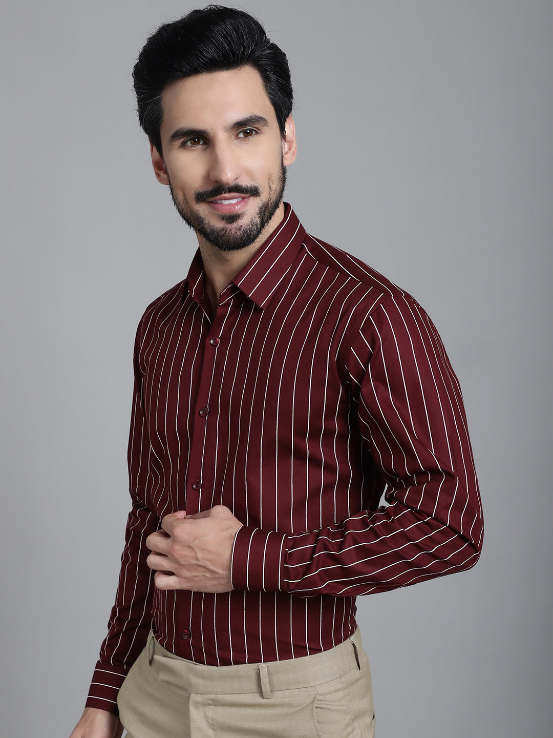 Striped Formal Shirt - Premium Cotton Mens Shirt Collection