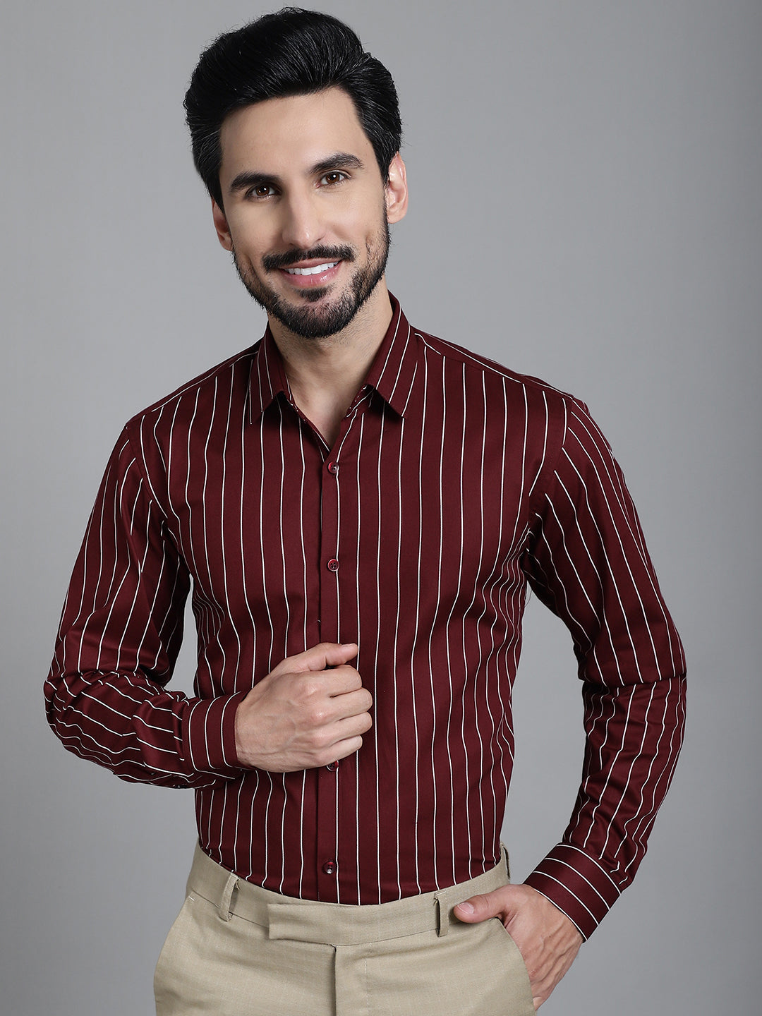 Striped Formal Shirt - Premium Cotton Mens Shirt Collection