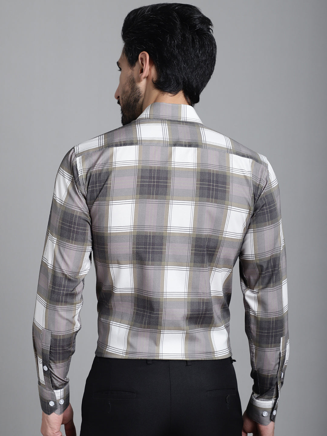 Checked Formal Shirt - SF-911 - Mens Shirt Cotton Blend