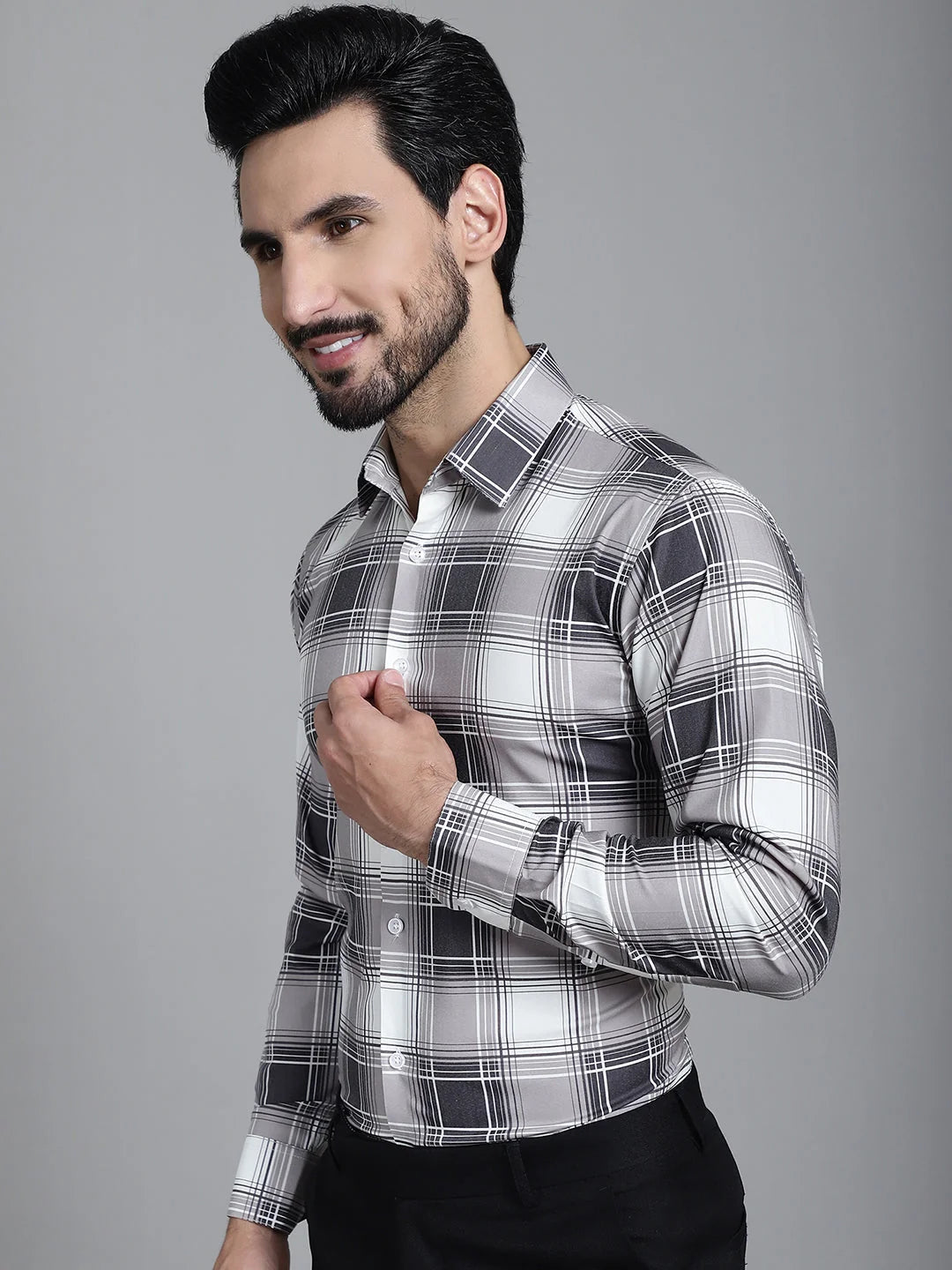 Stylish Checked Formal Shirt - Mens Shirt - Cotton Collection
