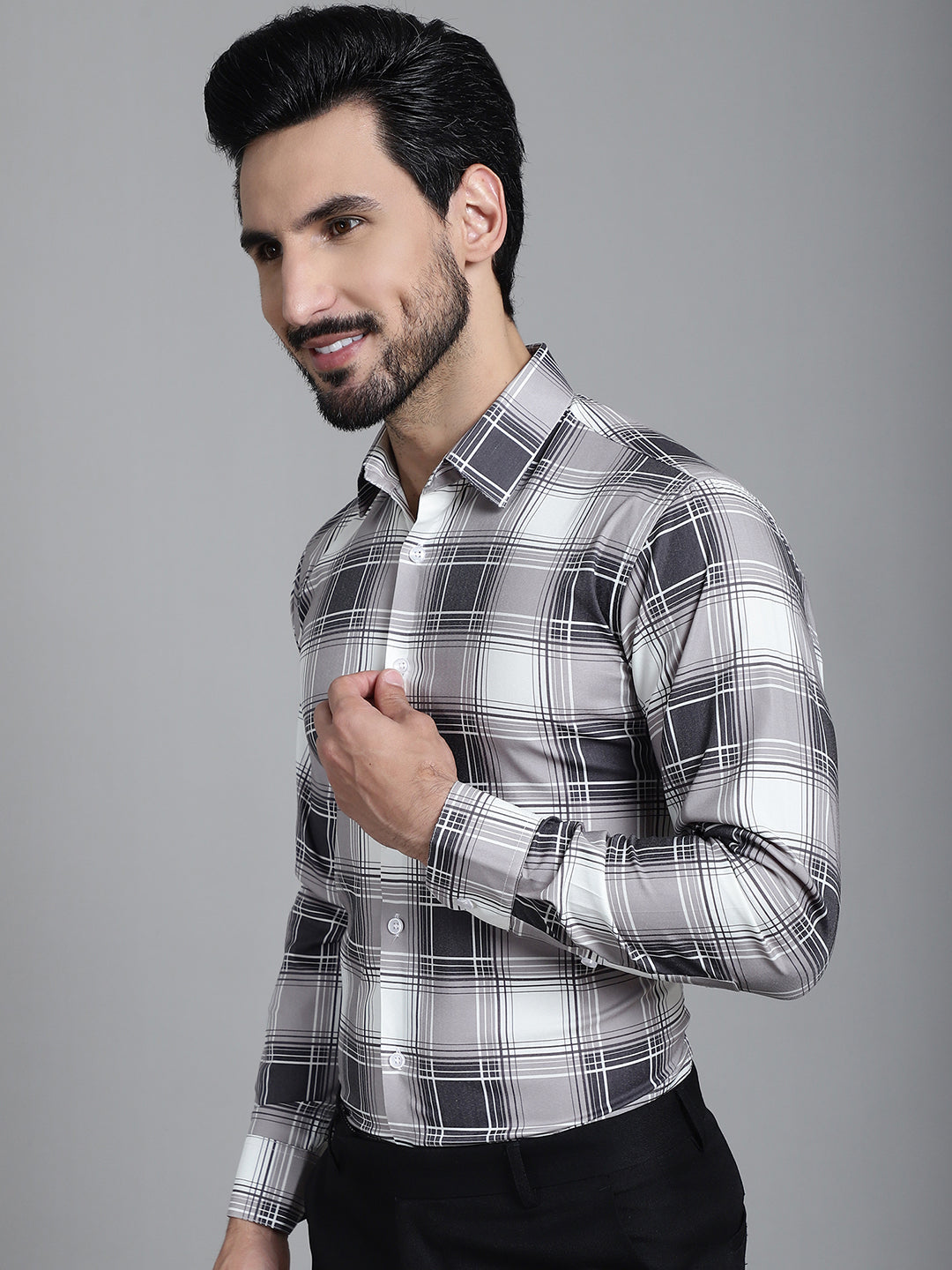 Stylish Checked Formal Shirt - Mens Shirt - Cotton Collection
