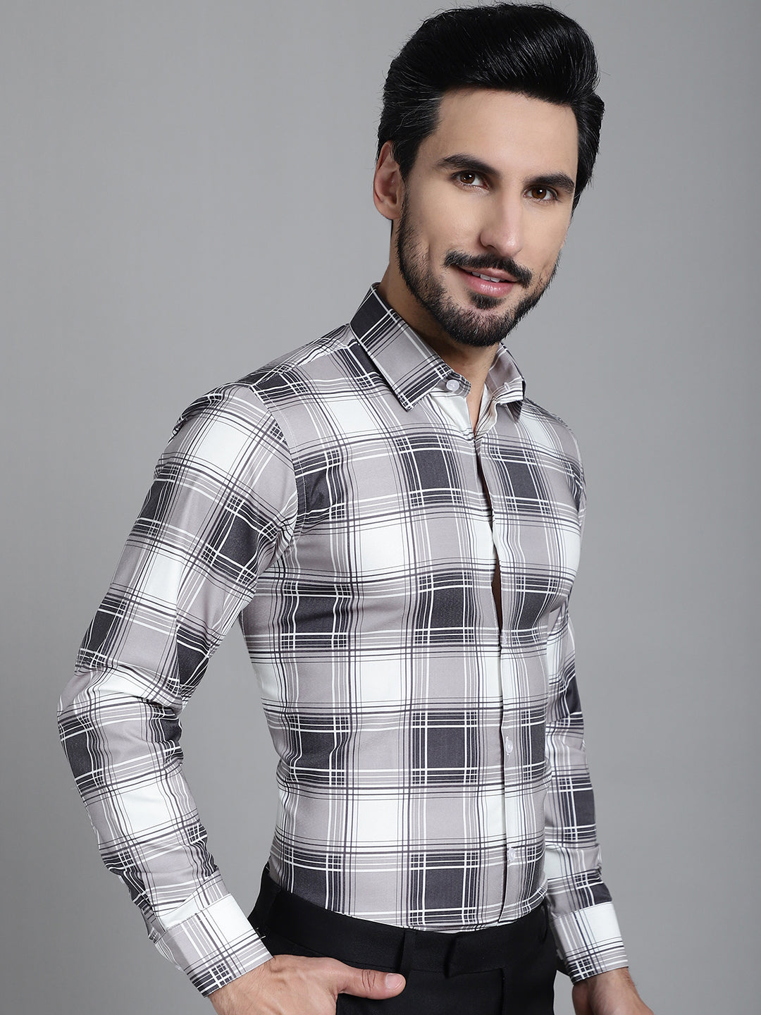 Stylish Checked Formal Shirt - Mens Shirt - Cotton Collection