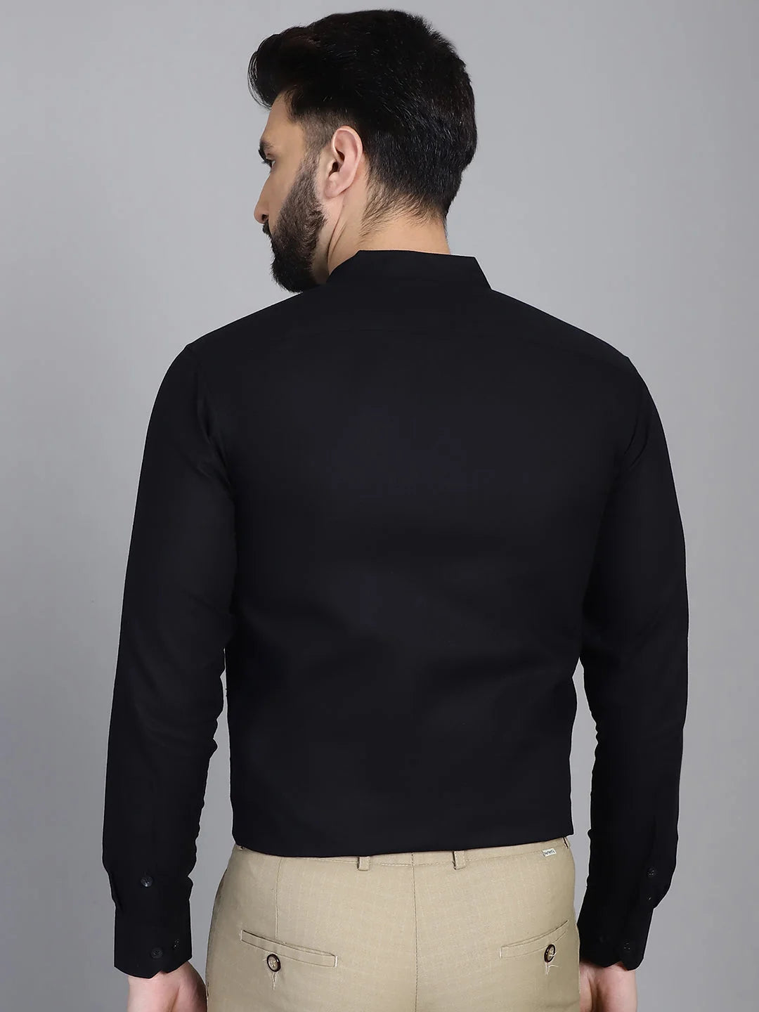 Black Cotton Formal Shirts for Men | Stylish Mens Shirt