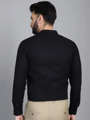 Cotton Solid Formal Shirt for Mens-SF-927Black