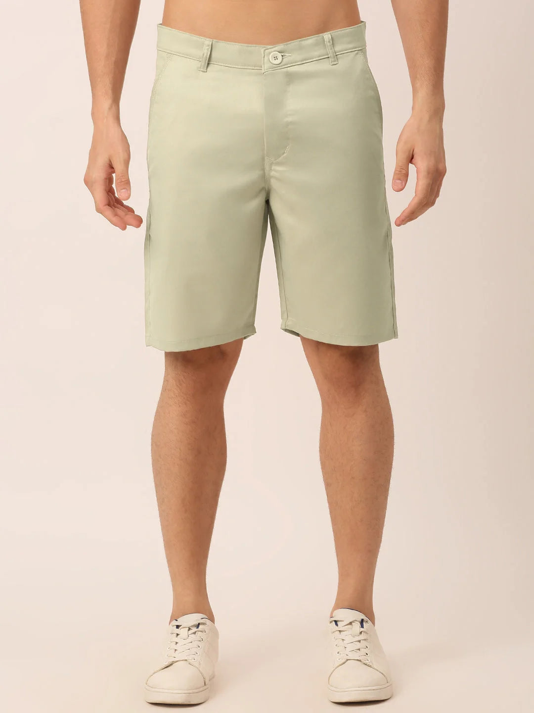 Men's Casual Cotton Solid Shorts - Slim Fit Cotton Pants