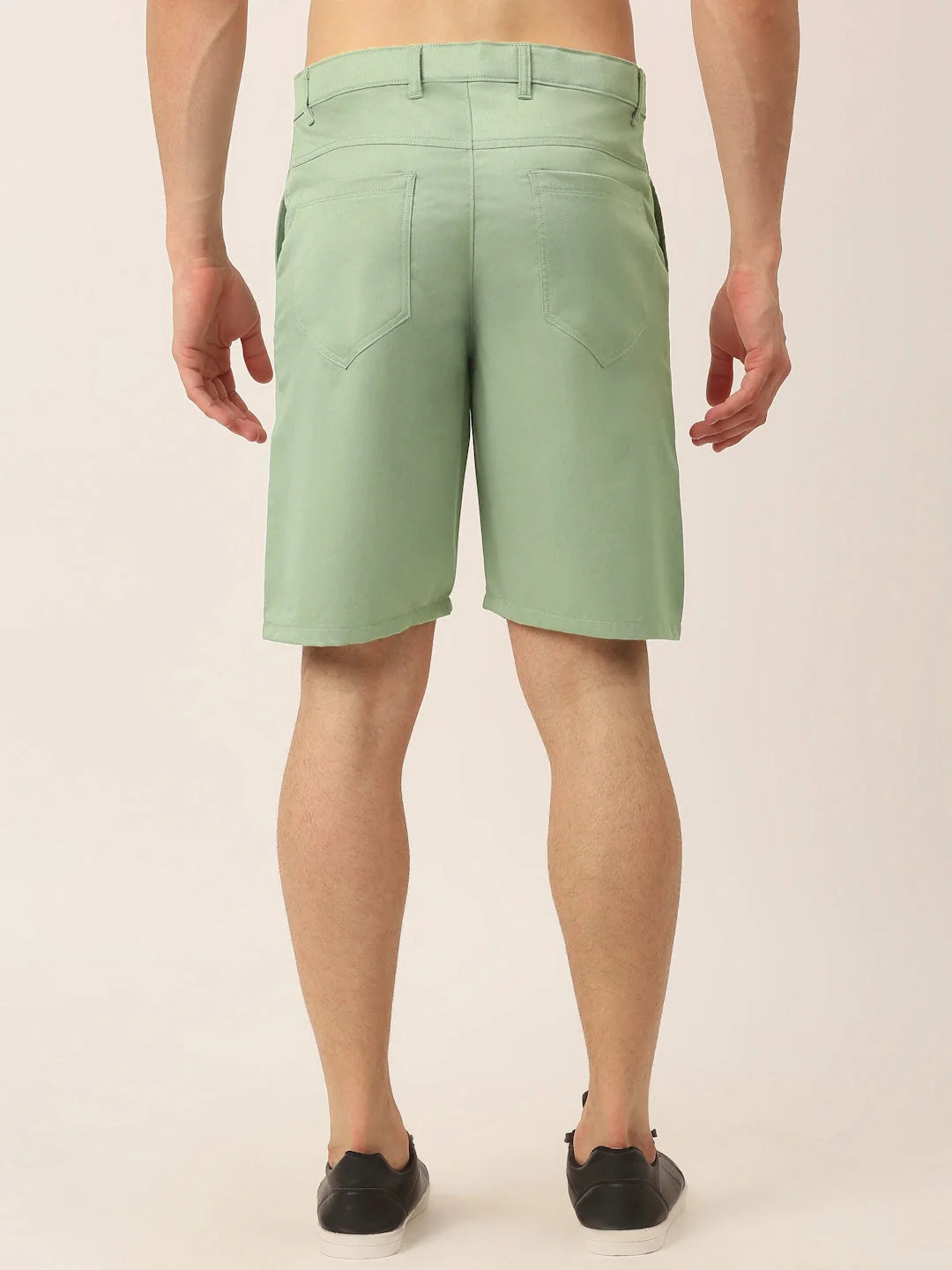 Indian Needle Casual Cotton Solid Shorts for Men