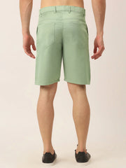 Indian Needle Casual Cotton Solid Shorts