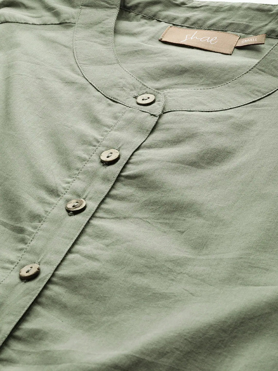 Olive Sleeveless Tiered Dress | Indian Cotton Dresses