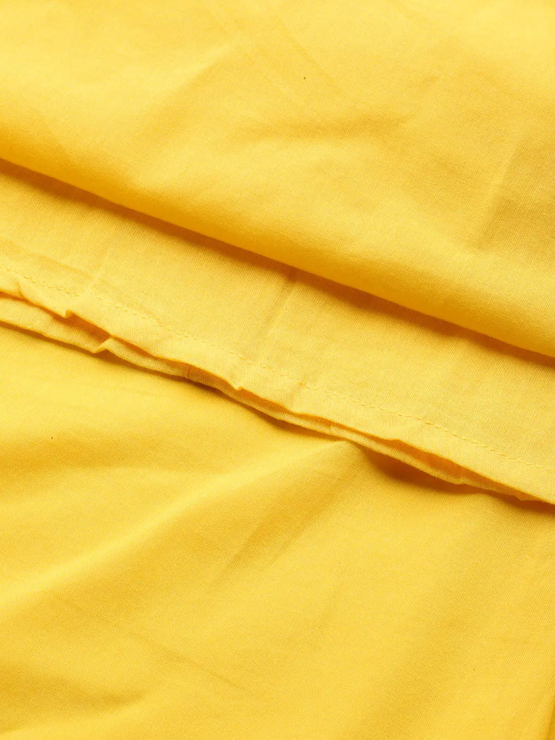 Yellow Paisley Embroidered Indian Cotton Dress Online