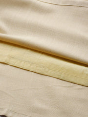 Beige Drawstring Anarkali Dress