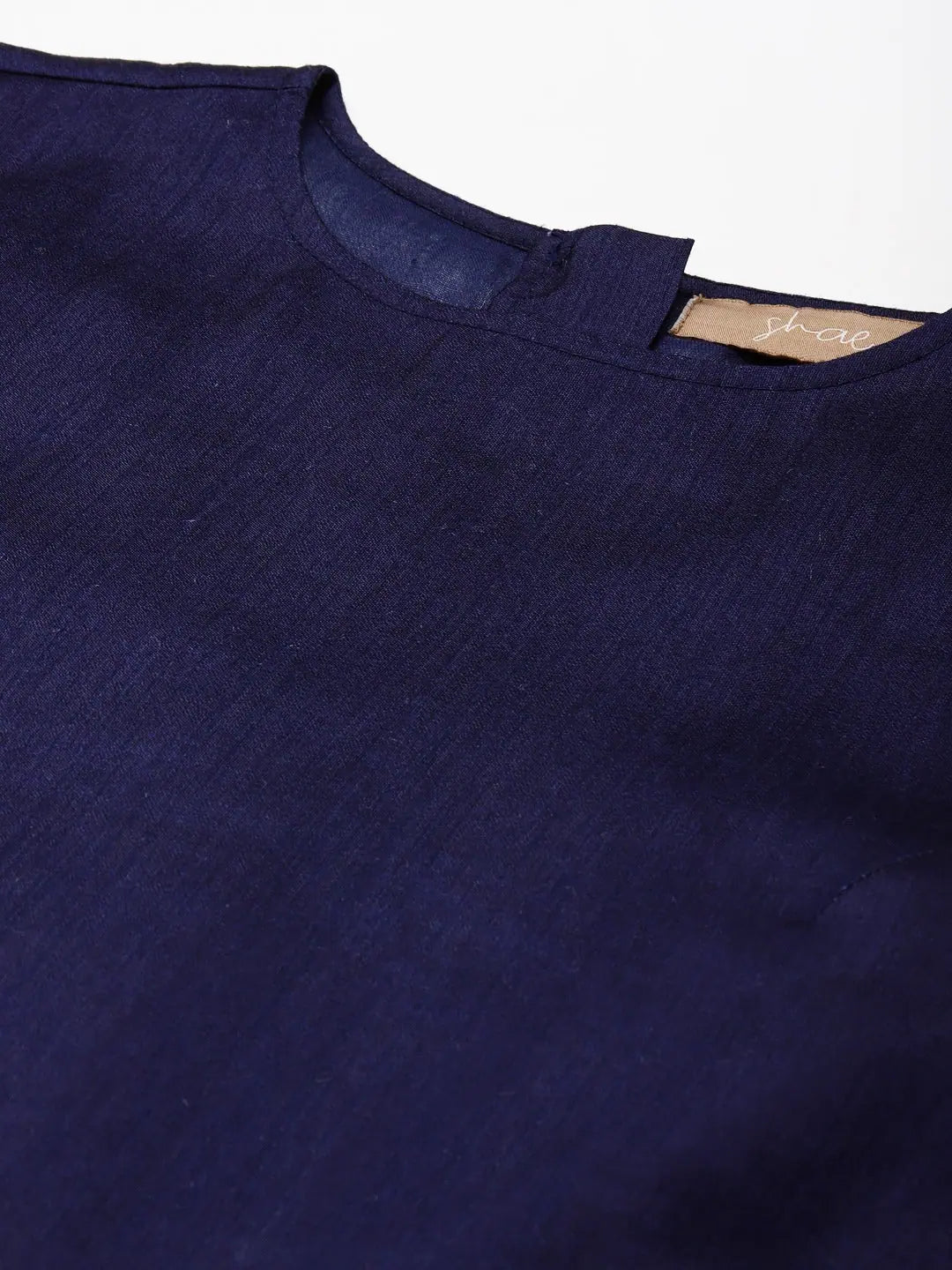 Navy Floral Anarkali Kurta | Maxi Dress with Full Sleeves