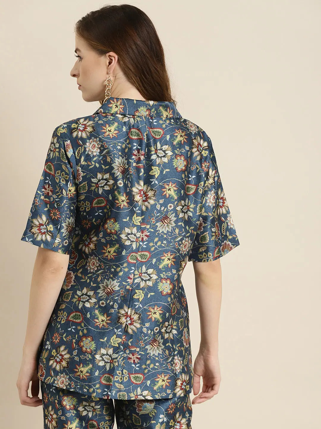 Women's Navy Floral Jacket - Trendy Women's Fashion Jackets