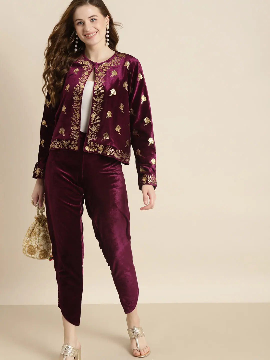 Printed Purple Women's Jacket - Trendy Women's Fashion Jackets