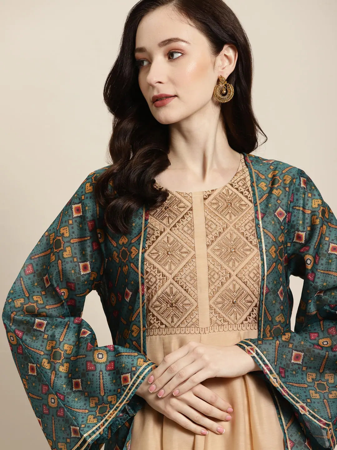 Teal Printed Women's Jacket | Trendy Women's Outerwear