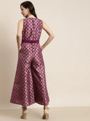 Women Printed Purple Jumpsuits & Sets