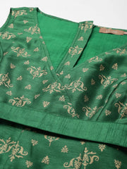 Women Printed Green Jumpsuits & Sets