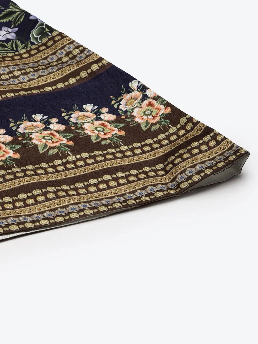 Navy Printed Jumpsuit for Women | Traditional Indian Lehenga