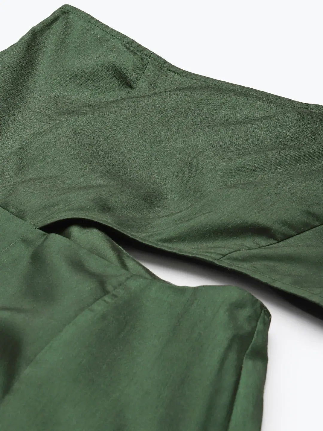 Printed Green Jumpsuit for Women | Ethnic Lehenga Alternative