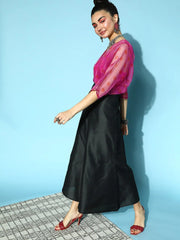 Women Printed Fuschia Jumpsuits & Sets