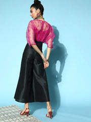 Women Printed Fuschia Jumpsuits & Sets