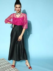 Women Printed Fuschia Jumpsuits & Sets