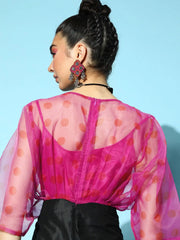 Women Printed Fuschia Jumpsuits & Sets