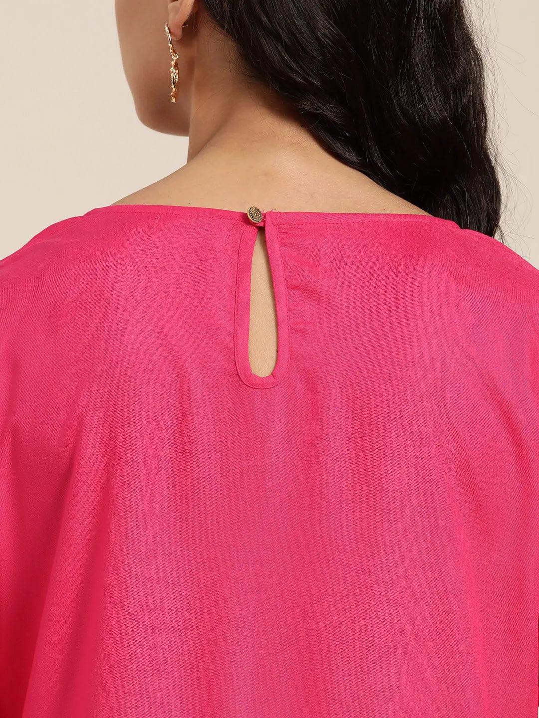 Fuchsia Zari Embroidered Kurta - Elegant Indian Kurtas Online