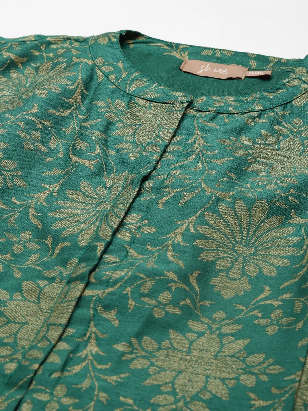 Green Floral Kurta: Stylish Indian Kurta for Women