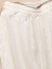 Women White Floral Anarkali Kurta With Straight Pants-SHKUR35014_SHPAN51179