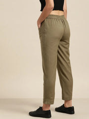 Olive Patch Pocket Pants