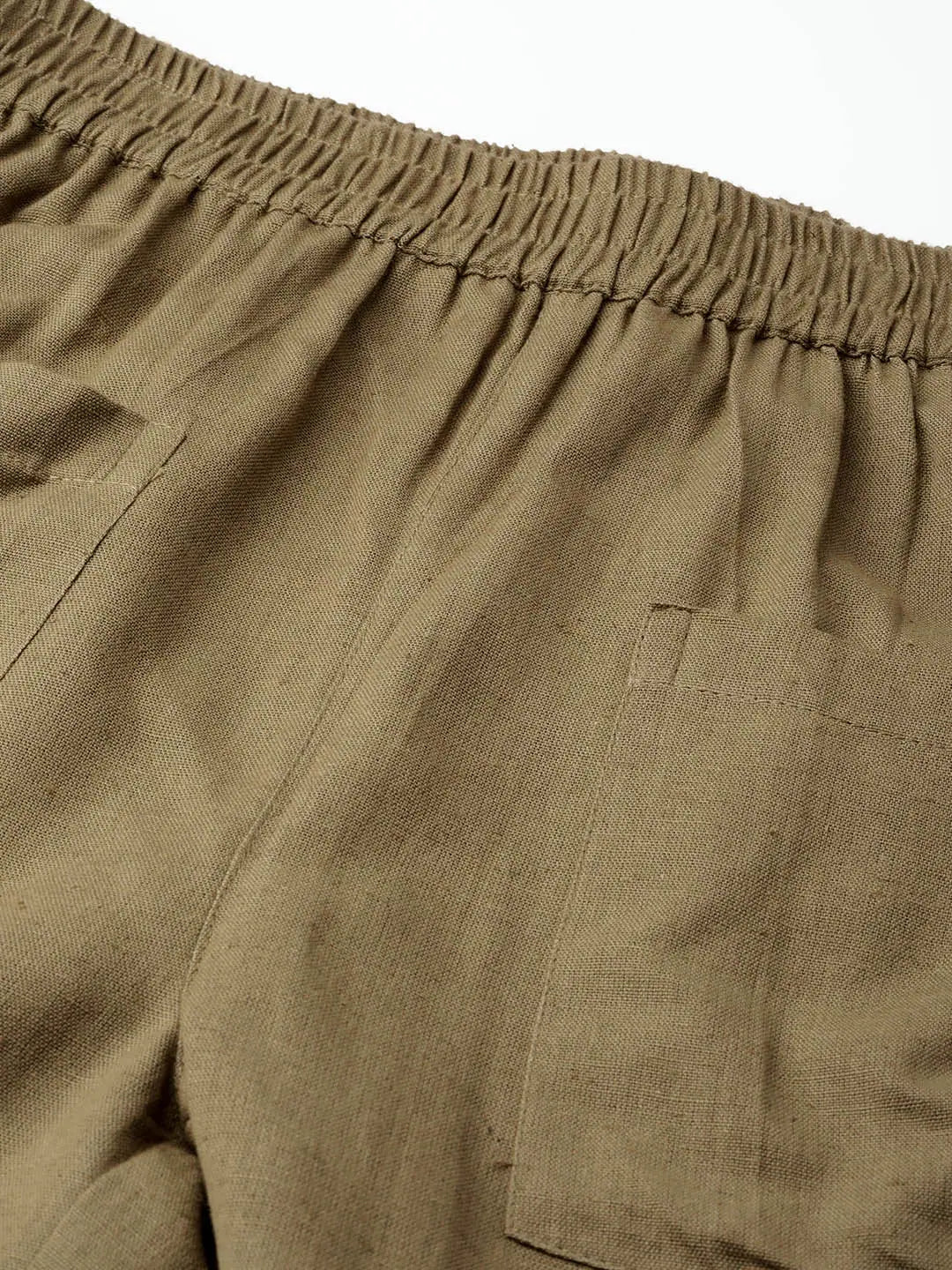 Olive Patch Pocket Pants | Women's Ethnic Pants