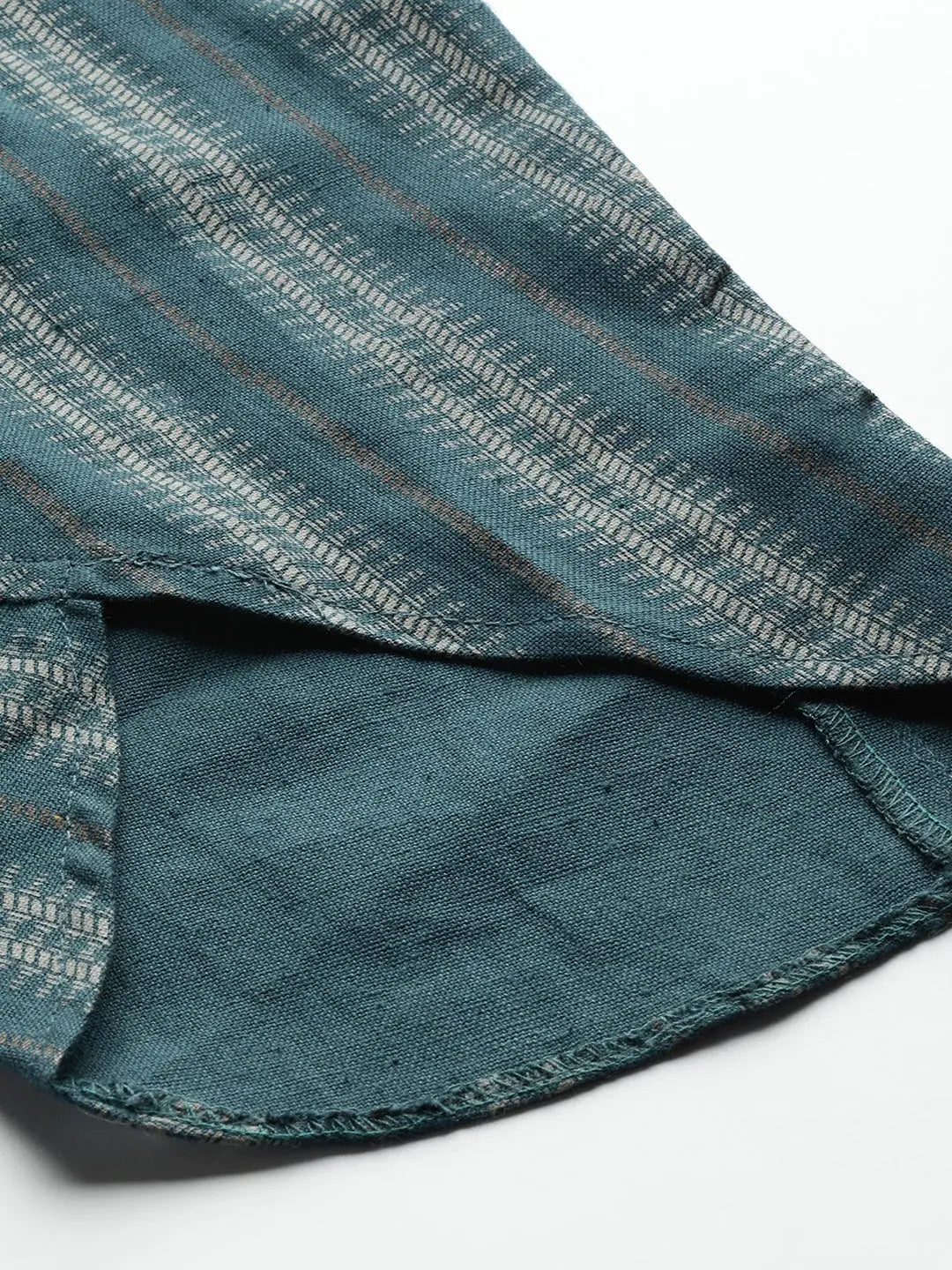 Teal Striped Tulip Pants | Ethnic Pants for Women