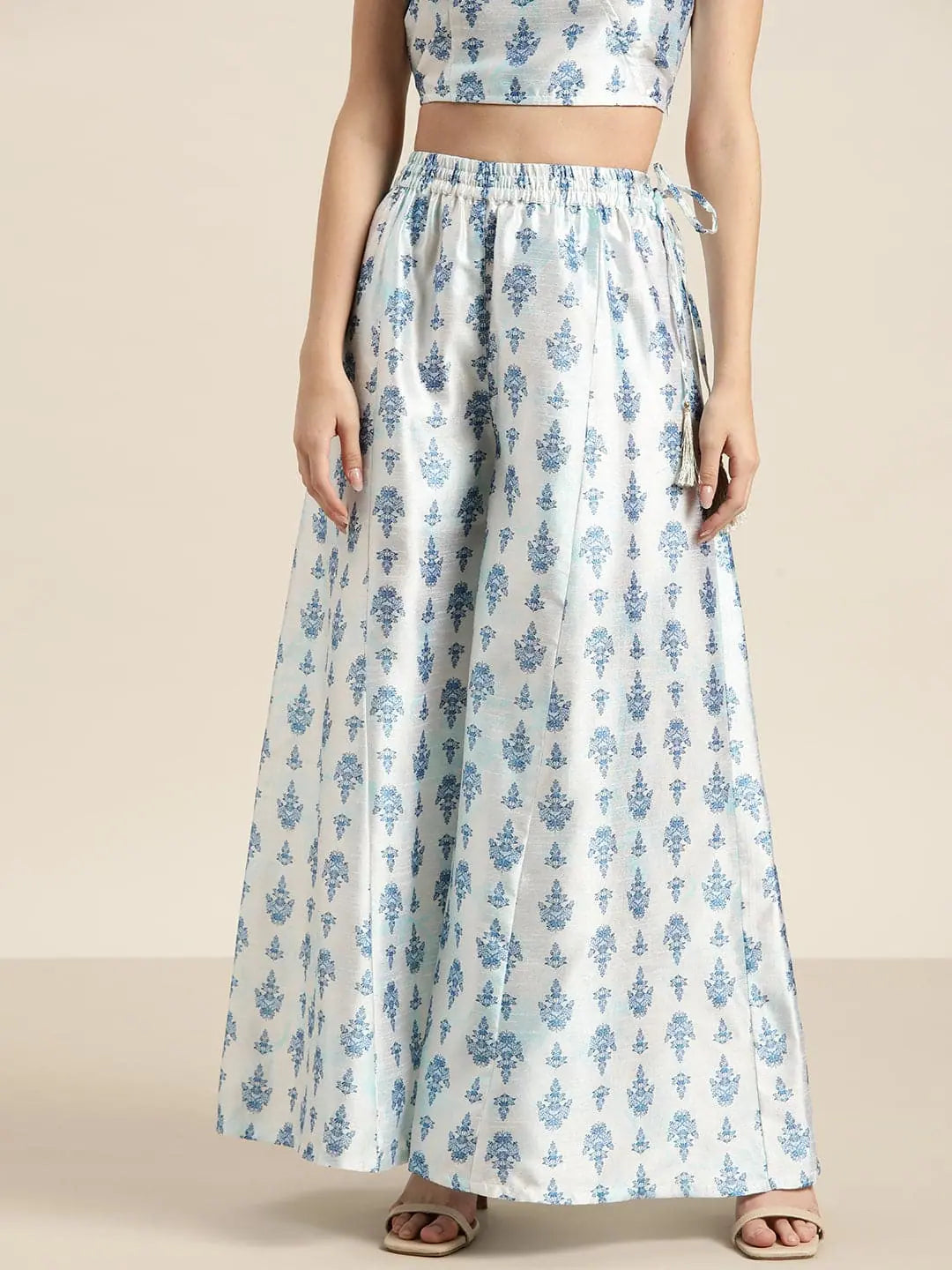Floral Kali Palazzo Pants - Wide Leg Palazzo Pants for Women