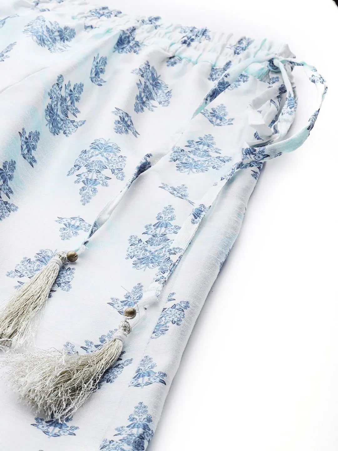 Floral Kali Palazzo Pants - Wide Leg Palazzo Pants for Women