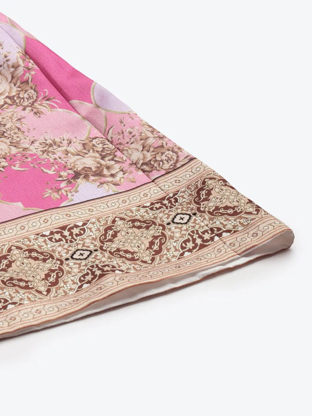 Pink Mughal Palazzo Pants | High Waisted Designer Trousers