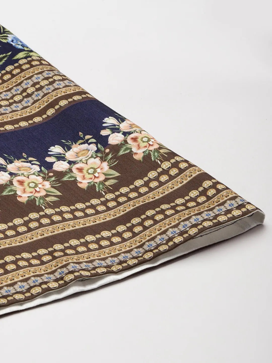 Navy Floral Palazzo Pants for Women | Wide Leg Palazzo Trousers