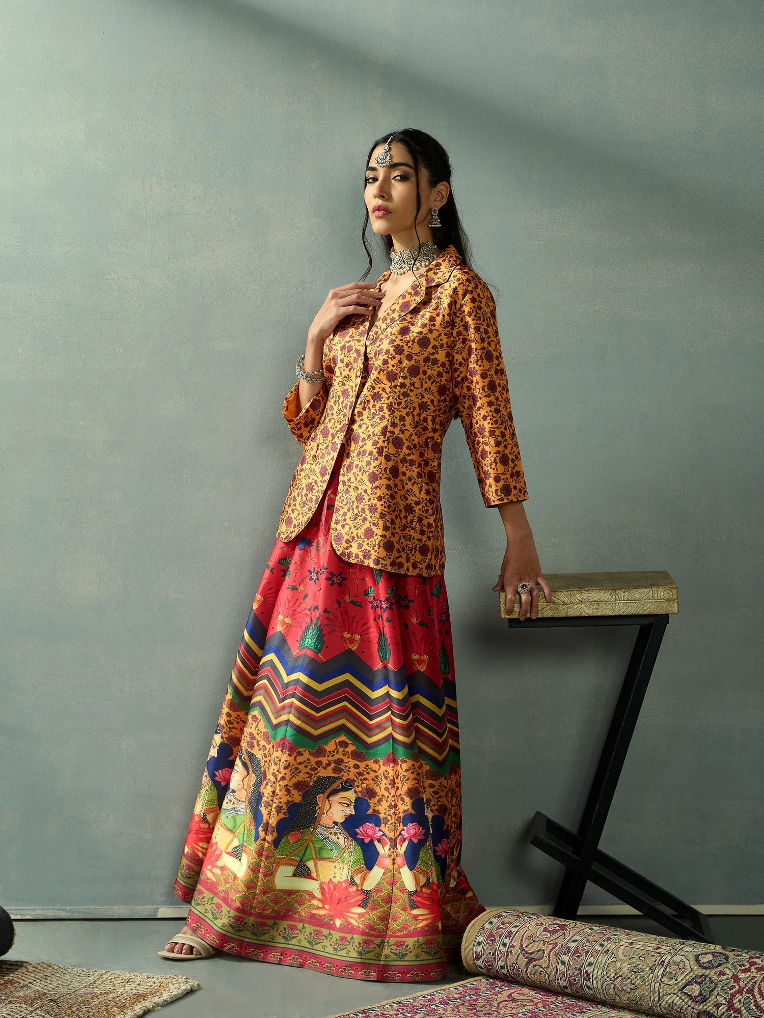 Floral Lehenga Choli Set - Women's Designer Lehenga