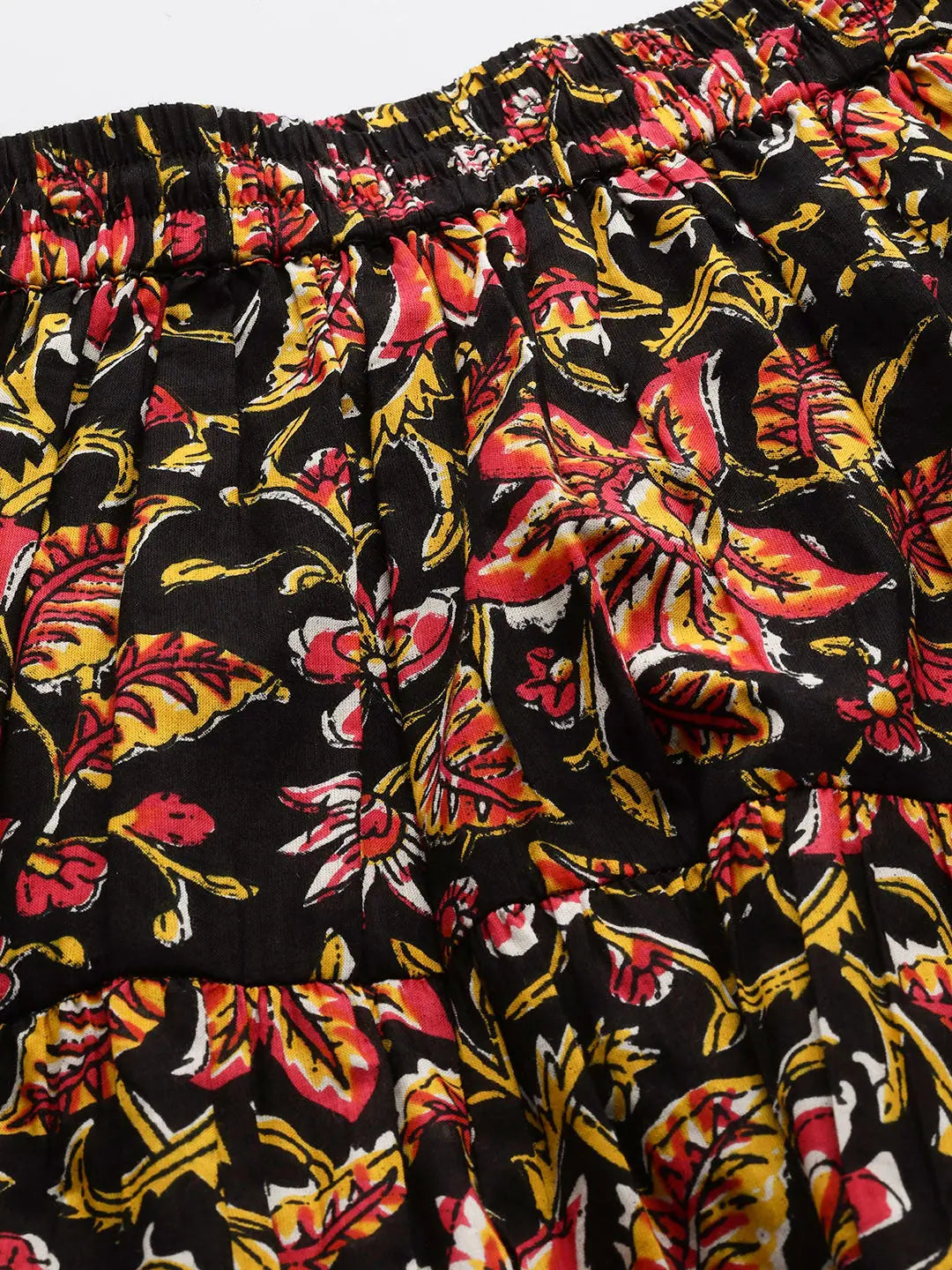 Black Floral Skirt - Women's Ethnic Wear & Long Ethnic Skirts