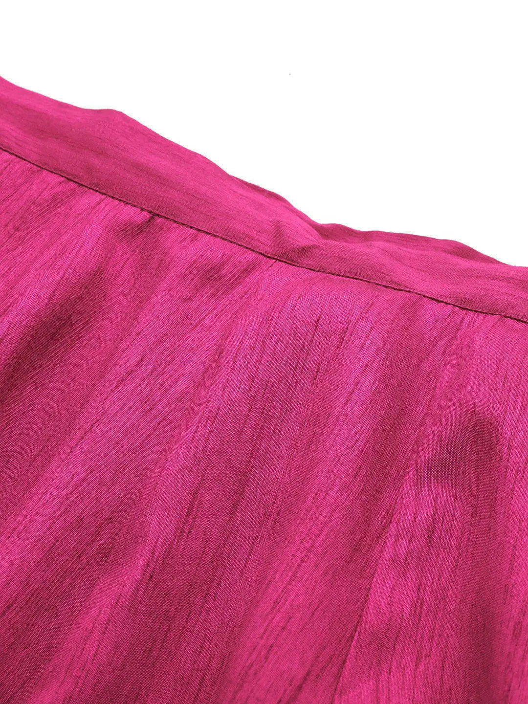 Fuchsia Foil Print Anarkali Skirt | Ethnic Maxi Skirts