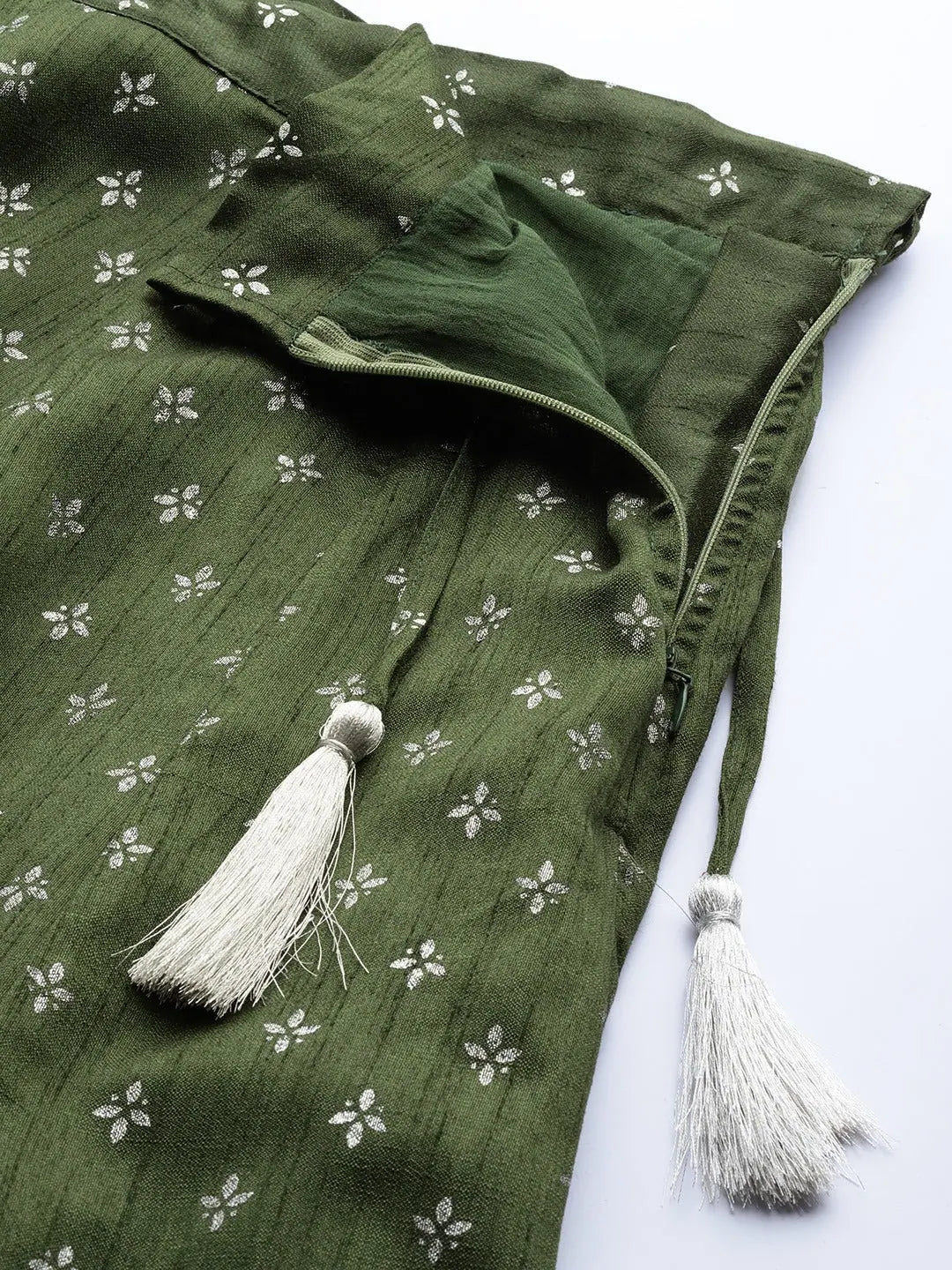 Dark Green Foil Anarkali Skirt | Traditional Skirts for Women
